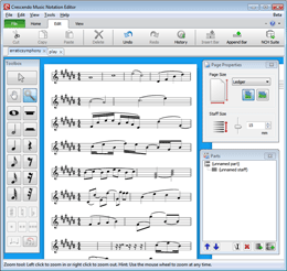 Crescendo Music Notation Software Screen Shot