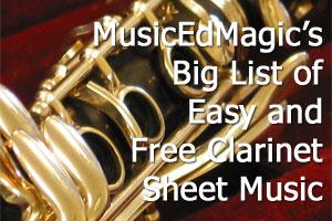 Free Clarinet Sheet Music List
