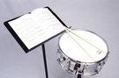 A drum and music stand